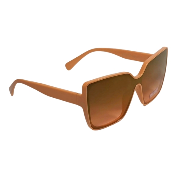 Vince Camuto Accessories - Vince Camuto VC999 ND Butterfly Shield Sunglasses Nude Frame Brown Gradi…